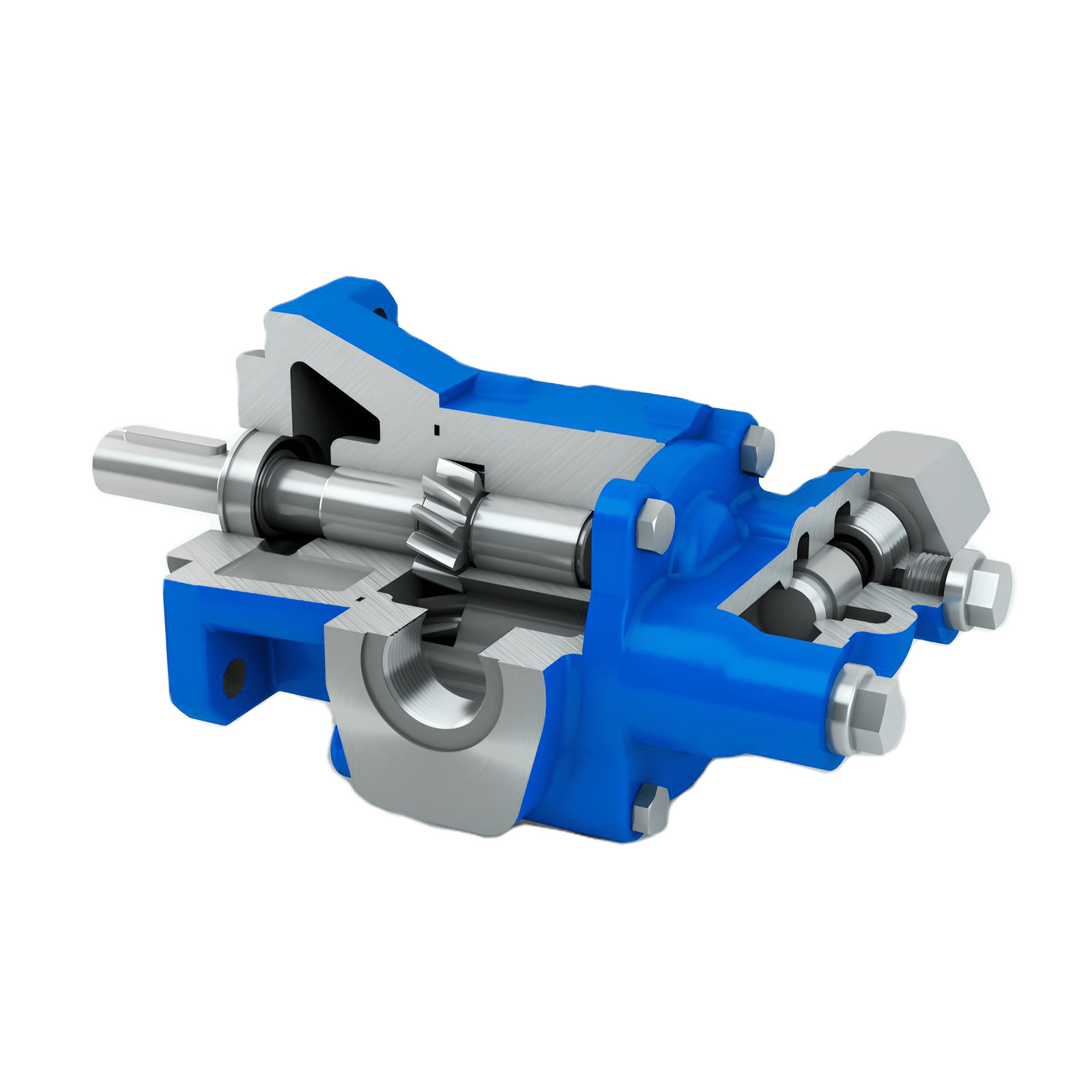 Helical gear pumps